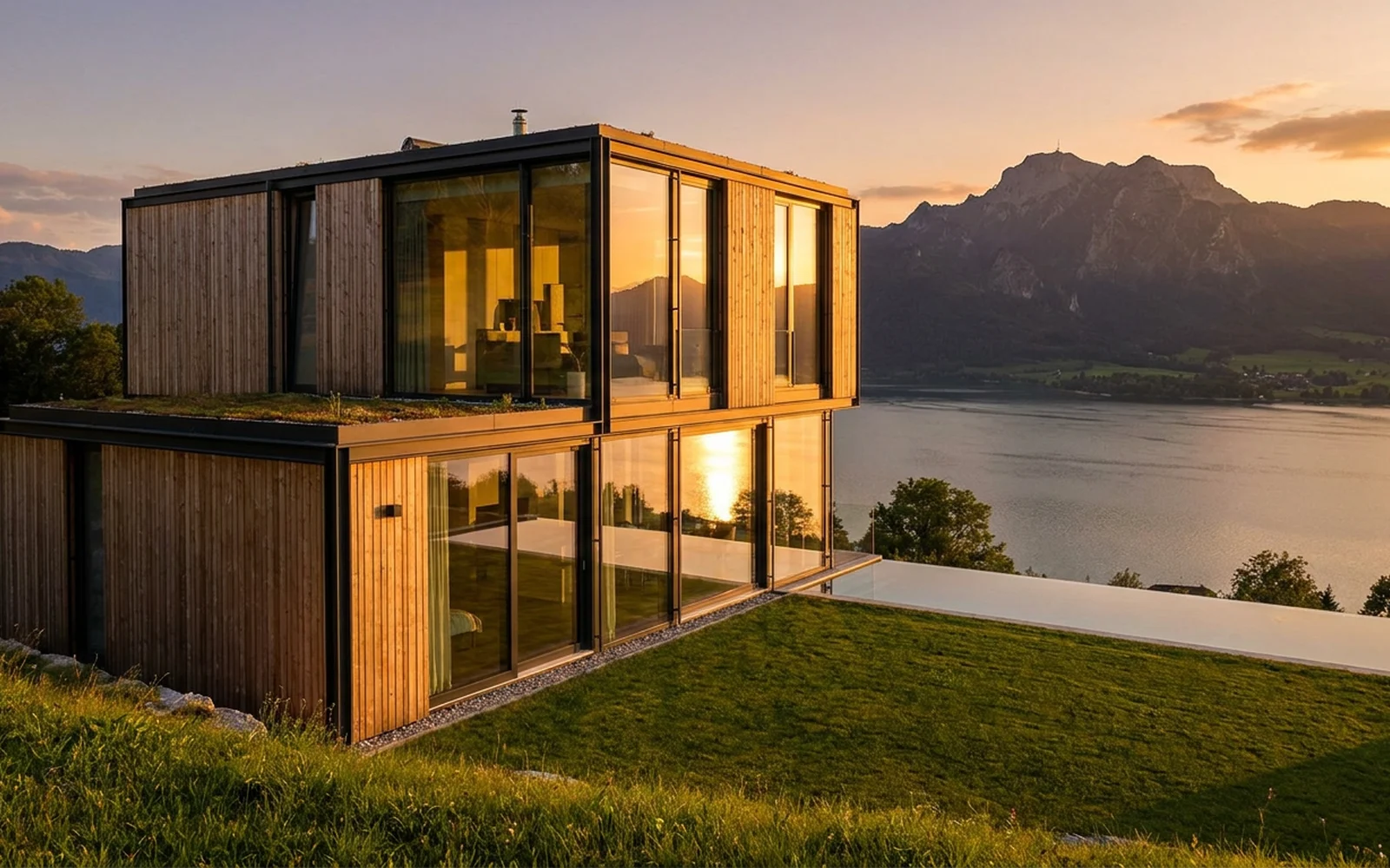 Designhaus mit Mondseeblick — Innerschwand am Mondsee