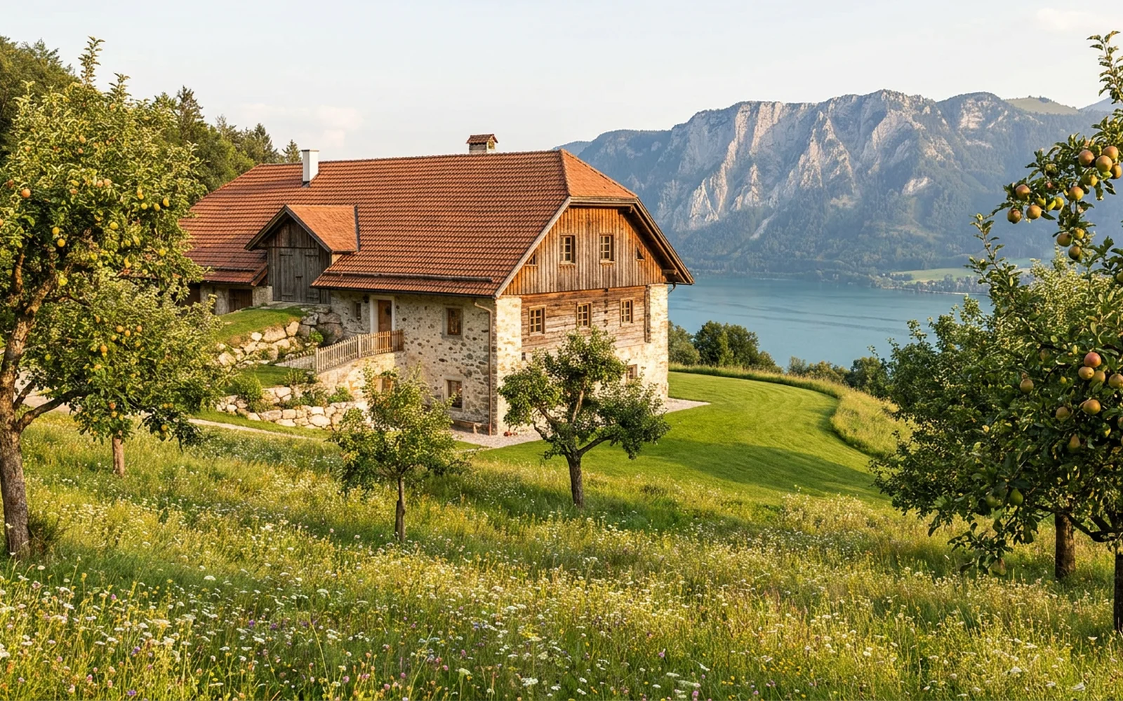 Landhaus mit Obstwiese — Mondsee