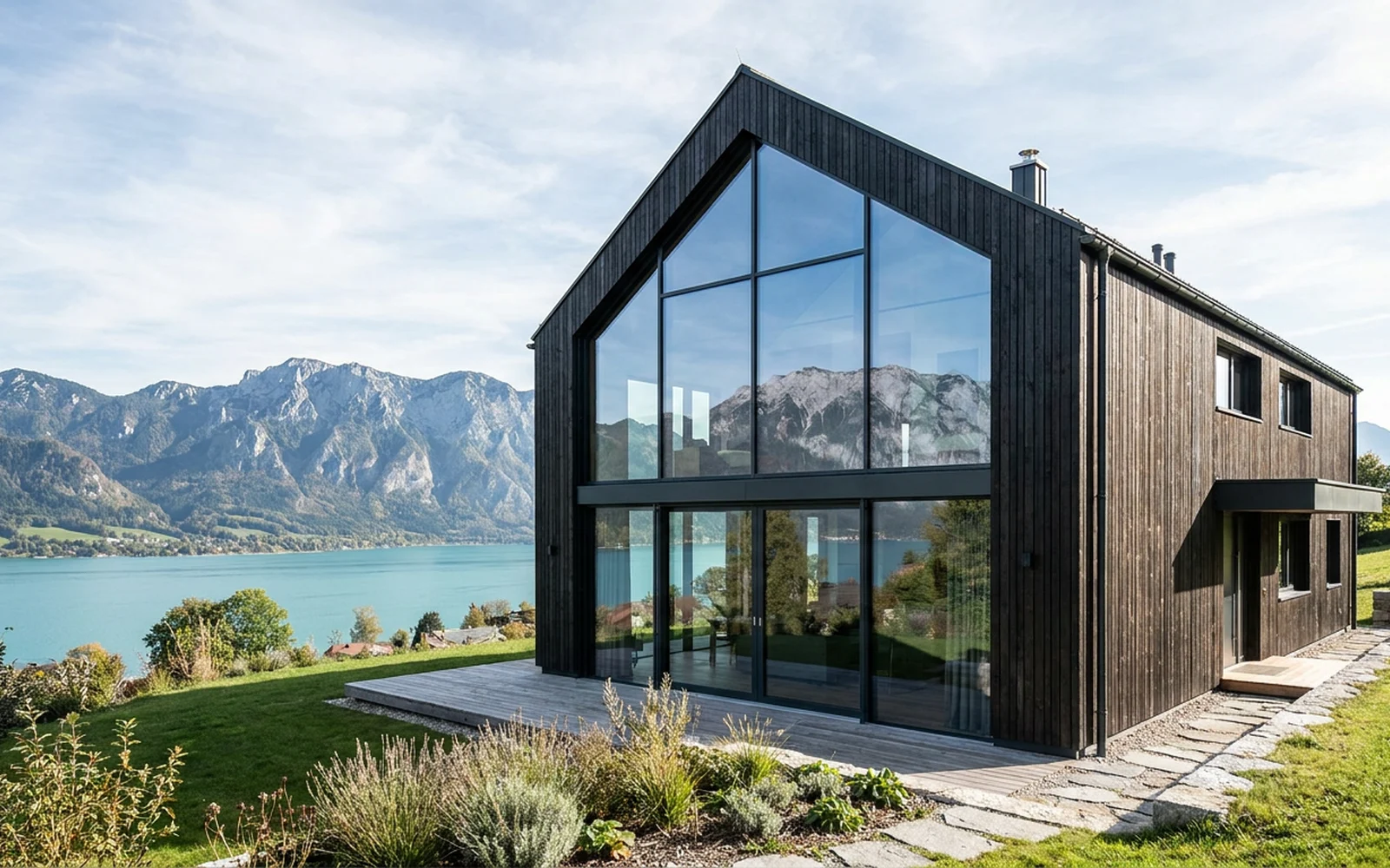 Design-Chalet mit Bergblick — Steinbach am Attersee